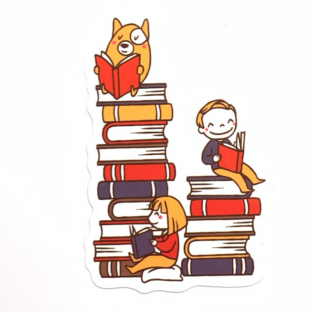 Books Vinyl Sticker